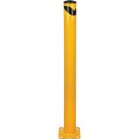 Bollard, Steel, 48" H x 4-1/2" W, Yellow KI295 | Rideout Tool & Machine Inc.
