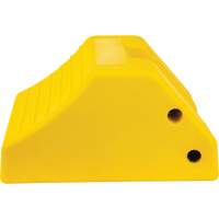 Heavy-Duty Wheel Chocks, Urethane, Yellow, 15-1/2" W x 17-7/10" D x 10" H Rideout Tool & Machine Inc.