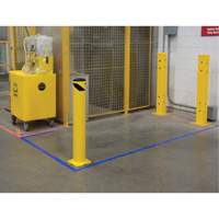 Safety Bollard, Steel, 36" H x 5-1/2" W, Yellow Rideout Tool & Machine Inc.