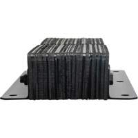 Laminated Dock Bumpers, Vertical, Rubber, 11" W x 4" D x 24" H Rideout Tool & Machine Inc.