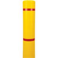 Capuchon en poly&eacute;thyl&egrave;ne pour borne de protection, 4-1/2" dia. x 64" l, Rouge/Jaune Rideout Tool & Machine Inc.