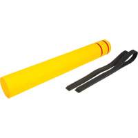 Polyethylene Bollard Cover, 6-5/8" Dia. x 52" L, Red/Yellow Rideout Tool & Machine Inc.