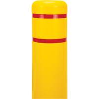Polyethylene Bollard Cover, 6-5/8" Dia. x 52" L, Red/Yellow Rideout Tool & Machine Inc.