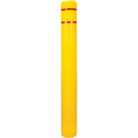 Polyethylene Bollard Cover, 6-5/8" Dia. x 60" L, Red/Yellow Rideout Tool & Machine Inc.