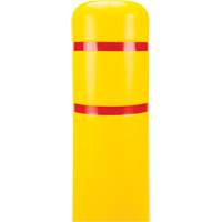 Polyethylene Bollard Cover, 6-5/8" Dia. x 60" L, Red/Yellow Rideout Tool & Machine Inc.
