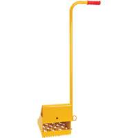Ice Chock with Ergonomic Handle, Steel, Yellow, 8-1/16" W x 10-5/8" D x 8-13/16" H Rideout Tool & Machine Inc.