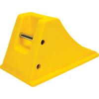 Wheel Chocks with Aluminum Tread, Polyurethane, Safety Yellow, 11-1/4" W x 21" D x 12-1/4" H Rideout Tool & Machine Inc.