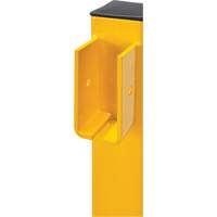 Poteau de coin pour garde-corps l&eacute;gers, Acier, 42" h, Jaune s&eacute;curit&eacute; OSHA Rideout Tool & Machine Inc.