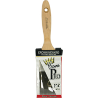 Pinceau &agrave; soies angulaires Crown Pro, Poly/nylon, Manche Bois, Largeur de 2-1/2" Rideout Tool & Machine Inc.