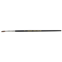Black Pointed Bristle Artist Brush, 2.1 mm Brush Width, Camel Hair, Wood Handle Rideout Tool & Machine Inc.