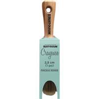 Chalked Oval Paint Brush, Polyester/Synthetic, Wood Handle, 1" Width KQ057 | Rideout Tool & Machine Inc.