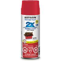 Peinture &agrave; pouvoir couvrant &eacute;lev&eacute; Painter's Touch, Rouge pomme, Satin, Canette a&eacute;rosol Rideout Tool & Machine Inc.