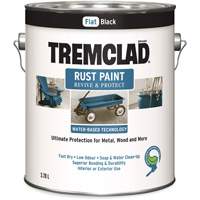 Tremclad&reg; Water-Based Rust Paint, 3.78 L, Gallon, Black Rideout Tool & Machine Inc.