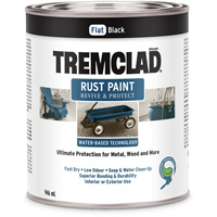 Tremclad&reg; Water-Based Rust Paint, 946 ml, Can, Black Rideout Tool & Machine Inc.
