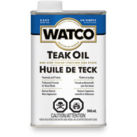 Watco&reg; Teak Oil, 946 ml, Clear, Transparent Rideout Tool & Machine Inc.