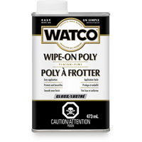 Watco&reg; Wipe-on Poly Stain, 473 ml, Clear, Gloss Rideout Tool & Machine Inc.