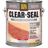 Produit d&eacute;tanch&eacute;it&eacute; protecteur Seal-Krete, 3,78 L, &agrave; l'eau, Brillant, Transparent Rideout Tool & Machine Inc.