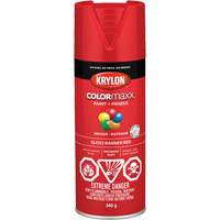 Appr&ecirc;t + peinture COLORmaxx, Rouge banni&egrave;re, Brillant, 12 oz, Canette a&eacute;rosol Rideout Tool & Machine Inc.
