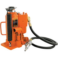 370A Bottle Jack, 12 tons, Air Hydraulic, 19-1/2" Raised Height Rideout Tool & Machine Inc.