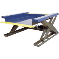 Hydraulic Floor-Height Scissor Lift Tables, Steel, 2000 lbs. Capacity Rideout Tool & Machine Inc.