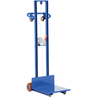 Platform Lift Stacker, Hand Winch Operated, 400 lbs. Capacity, 58" Max Lift LU506 | Rideout Tool & Machine Inc.