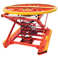 Spring Operated Pallet Positioner and Leveler, 43-1/2" L x 43-1/2" W, 4500 lbs. Cap. LU552 | Rideout Tool & Machine Inc.