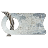 &eacute;lingue de levage &agrave; c&acirc;ble m&eacute;tallique - deux boucles Rideout Tool & Machine Inc.