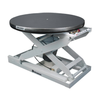 Positionneur pour palette &agrave; nivellement automatique EZ Loader E - plateforme en acier inoxydable, 43" lo x 43" la, Capacit&eacute; 4000 lb Rideout Tool & Machine Inc.