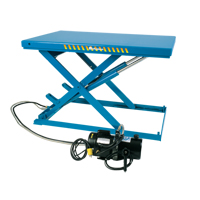 LoProfile™ Electric-Hydraulic Scissor Lift Table, Steel, 32-1/2" L x 23-1/2" W, 550 lbs. Capacity LV442 | Rideout Tool & Machine Inc.