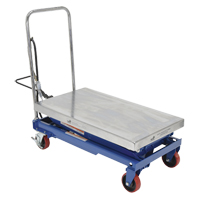 Pneumatic Hydraulic Scissor Lift Table, Steel, 35-1/2" L x 20" W, 800 lbs. Cap. LV478 | Rideout Tool & Machine Inc.