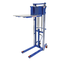 Hefti-Lift Load Stacker, Foot Pump Operated, 1500 lbs. Capacity, 63" Max Lift Rideout Tool & Machine Inc.