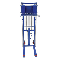 Hefti-Lift Load Stacker, Foot Pump Operated, 1500 lbs. Capacity, 63" Max Lift Rideout Tool & Machine Inc.