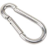 Stainless Steel Snap Hook, 220 lbs (0.11 tons) Working Load Limit, 3/16" Size, 5/16" Eye LW272 | Rideout Tool & Machine Inc.