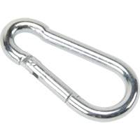 Zinc Plated Snap Hook, 220 lbs (0.11 tons) Working Load Limit, 3/16" Size, 5/16" Eye LW273 | Rideout Tool & Machine Inc.