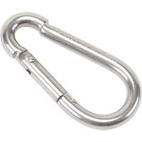 Stainless Steel Snap Hook, 260 lbs (0.13 tons) Working Load Limit, 1/4" Size, 3/8" Eye LW274 | Rideout Tool & Machine Inc.