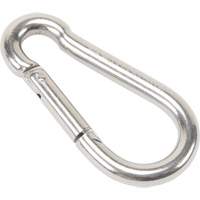 Stainless Steel Snap Hook, 770 lbs (0.385 tons) Working Load Limit, 3/8" Size, 5/8" Eye LW277 | Rideout Tool & Machine Inc.