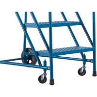 Escabeau roulant certifi&eacute; par la CSA, 5 marches, Largeur de la marche 22", Hauteur de la plateforme 46", Acier Rideout Tool & Machine Inc.