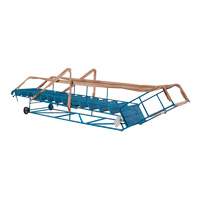 Escabeau roulant certifi&eacute; CSA avec marche verrouillable, 14 marches, Largeur de la marche 30", Hauteur de la plateforme 128", Acier Rideout Tool & Machine Inc.