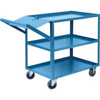 Order Picking Carts, 36" H x 24" W x 52" D, 3 Shelves, 1200 lbs. Capacity MB443 | Rideout Tool & Machine Inc.