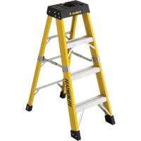 Escabeaux industriels robustes (s&eacute;rie 6400), 4', Fibre de verre, Capacit&eacute; 300 lb, Type 1A Rideout Tool & Machine Inc.