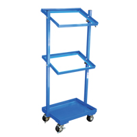 Stock Cart, Steel, 30-11/16" W x 19-1/4" D, 3 Shelves, 300 lbs. Capacity MF985 | Rideout Tool & Machine Inc.
