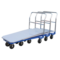 Platform Cart, 48" L x 24" W, 1500 lbs. Capacity, Mold-on Rubber Casters MF987 | Rideout Tool & Machine Inc.