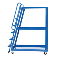 Stock Picking Cart, Steel, 21-7/8" W x 56-1/8" D, 3 Shelves, 1000 lbs. Capacity MF990 | Rideout Tool & Machine Inc.