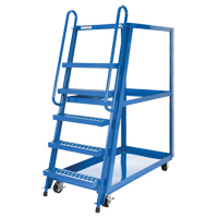 Stock Picking Cart, Steel, 27-7/8" W x 56-1/8" D, 3 Shelves, 1000 lbs. Capacity MF991 | Rideout Tool & Machine Inc.
