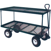 Double Deck Wagon, 24" W x 48" L, 600 lbs. Capacity MH239 | Rideout Tool & Machine Inc.