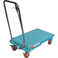 Heavy-Duty Hydraulic Scissor Lift Table, 27-1/2" L x 17-3/4" W, Steel, 330 lbs. Capacity Rideout Tool & Machine Inc.