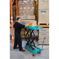Heavy-Duty Hydraulic Scissor Lift Table, 27-1/2" L x 17-3/4" W, Steel, 330 lbs. Capacity Rideout Tool & Machine Inc.