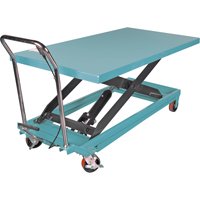 Heavy-Duty Hydraulic Scissor Lift Table, 63" L x 31-7/8" W, Steel, 1100 lbs. Capacity Rideout Tool & Machine Inc.