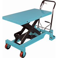 Heavy-Duty Hydraulic Scissor Lift Table, 40" L x 20-1/8" W, Steel, 2200 lbs. Capacity Rideout Tool & Machine Inc.