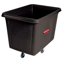 Chariot cubique, Plastique recycl&eacute; noir, 38" lo x 26" la x 28" h, Volume 8 pi³, Capacit&eacute; 300 lb Rideout Tool & Machine Inc.